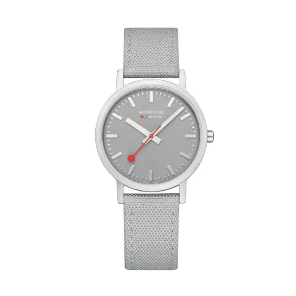Mondaine Classic Good Gray Textile Cornell's Jewelers Rochester, NY