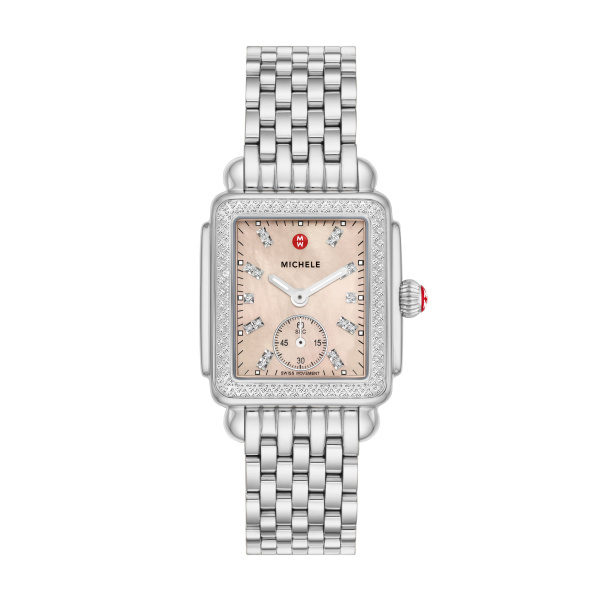 Michele Orange Mother of Pearl Watch Cornell's Jewelers Rochester, NY