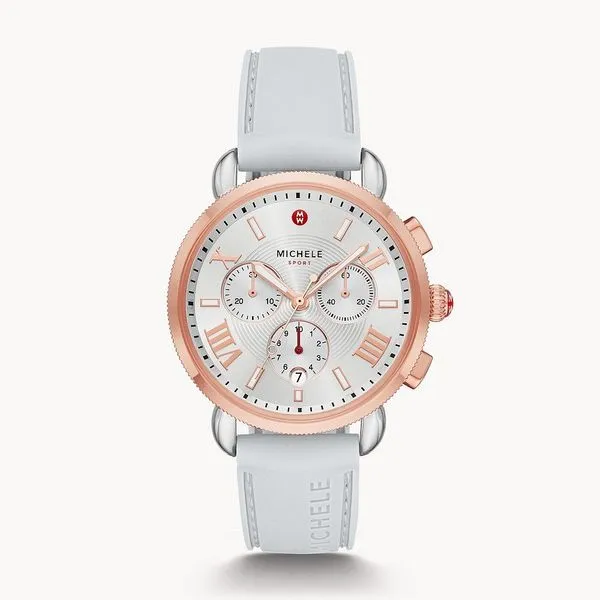 Michele Sporty Sport Sail Quartz Chronograph Watch Cornell's Jewelers Rochester, NY