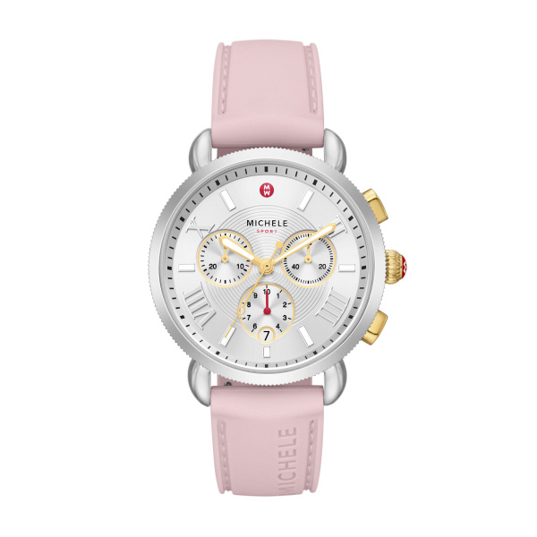 Michele Sporty Sport Sail with Peony Silicone Cornell's Jewelers Rochester, NY