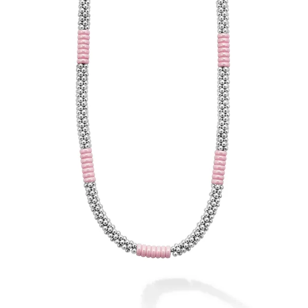 Lagos Pink Caviar Necklace Cornell's Jewelers Rochester, NY