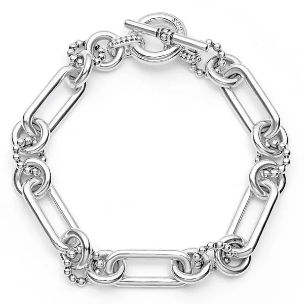 Lagos Silver Link Bracelet Cornell's Jewelers Rochester, NY