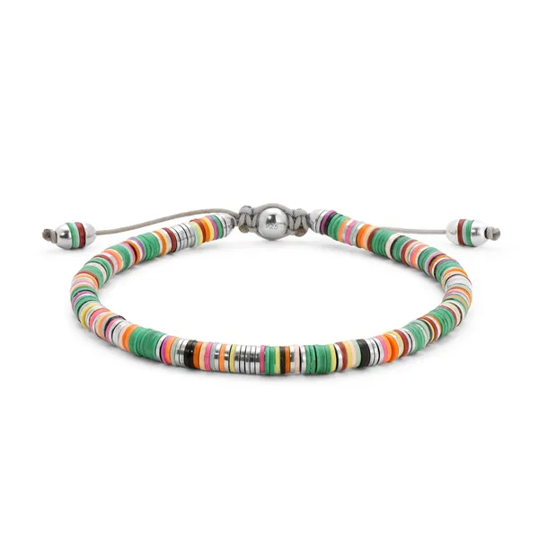 Sterling Silver Bracelet with Premium African Trade Beads Cornell's Jewelers Rochester, NY