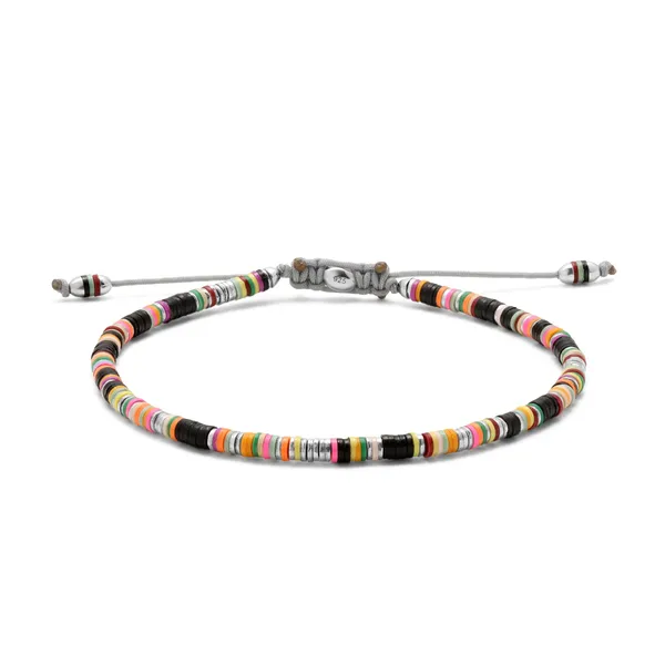Sterling Silver Mini African Black Mixed Disc Bracelet Cornell's Jewelers Rochester, NY