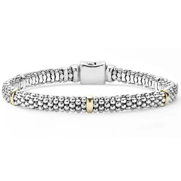 Lagos Two-Tone Caviar Bracelet Cornell's Jewelers Rochester, NY