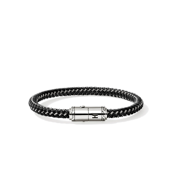 John Hardy Black Leather Bracelet Cornell's Jewelers Rochester, NY
