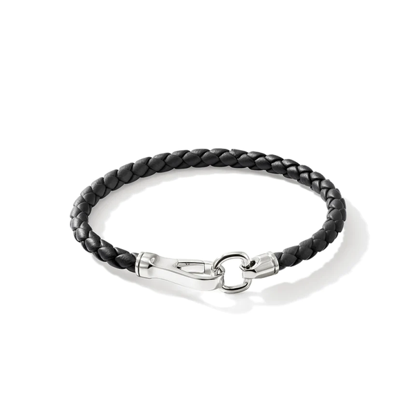 John Hardy Black Leather Bracelet Cornell's Jewelers Rochester, NY