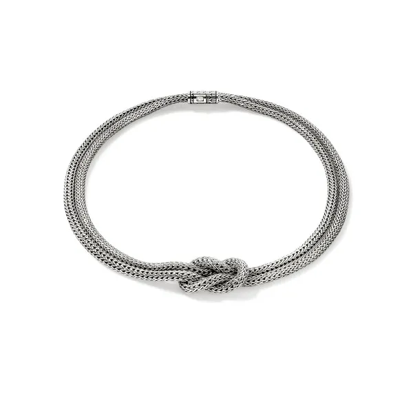 John Hardy Sterling Silver Love Knot 5mm Necklace Cornell's Jewelers Rochester, NY