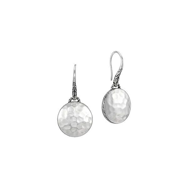 John Hardy Hammered Drop Earrings Cornell's Jewelers Rochester, NY