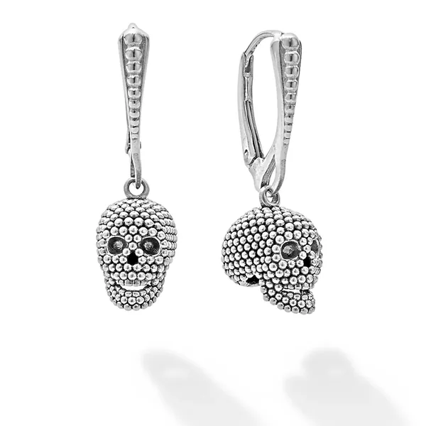 Sterling Silver Skull Drop Earrings Cornell's Jewelers Rochester, NY