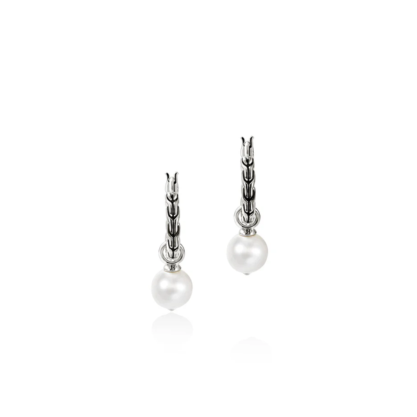 John Hardy Essential Convertible Pearl Earrings Cornell's Jewelers Rochester, NY