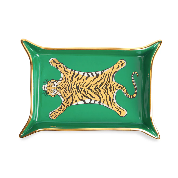 Jonathan Adler Green Tiger Valet Tray Cornell's Jewelers Rochester, NY