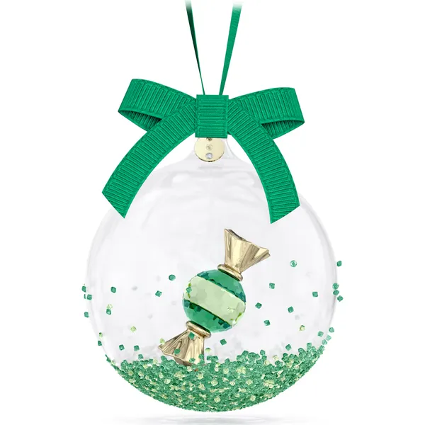 Swarovski Holiday Cheers Dulcis Green Ball Ornament Cornell's Jewelers Rochester, NY