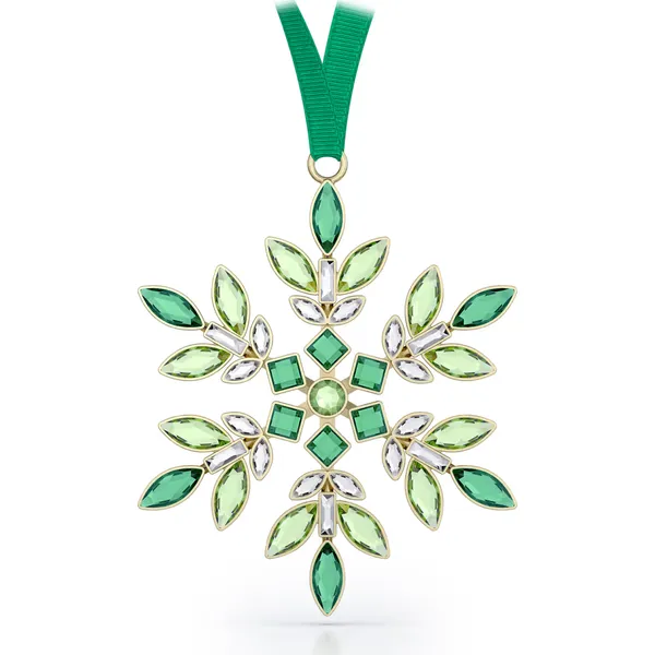 Swarovski Gema Green Holiday Snowflake Ornament Cornell's Jewelers Rochester, NY