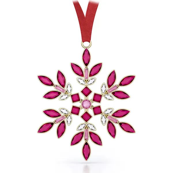 Swarovski Gema Holiday Red Snowflake Ornament Cornell's Jewelers Rochester, NY