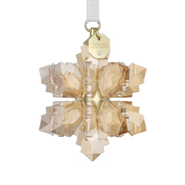 Swarovski 2026 Champagne Gold Festive Ornament Cornell's Jewelers Rochester, NY
