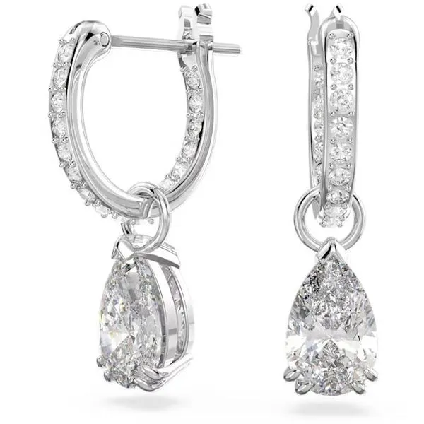 SWAROVSKI MILLENIA HOOP EARRINGS PEAR CUT Cornell's Jewelers Rochester, NY