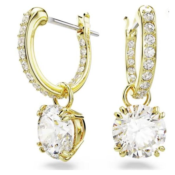 SWAROVSKI STILLA DROP EARRINGS ROUND CUT Cornell's Jewelers Rochester, NY