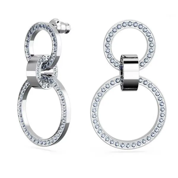 Swarovski SWAROVSKI HOLLOW HOOP EARRINGS 001 805 01707 Cornell s Jewelers Rochester NY