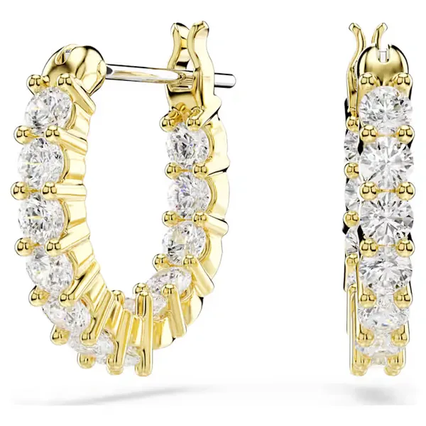 Swarovski Matrix Vittore Gold-Tone Plated Mini Inside Out Hoops Cornell's Jewelers Rochester, NY