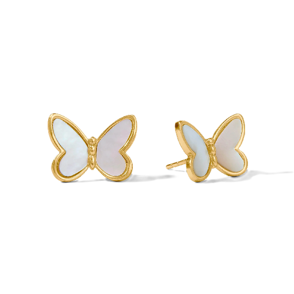 Gold Plated Julie Vos Papillon Buttery Stud Earrings Cornell's Jewelers Rochester, NY