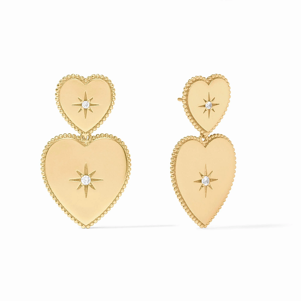 Julie Vos Heart Statement Earrings Cornell's Jewelers Rochester, NY