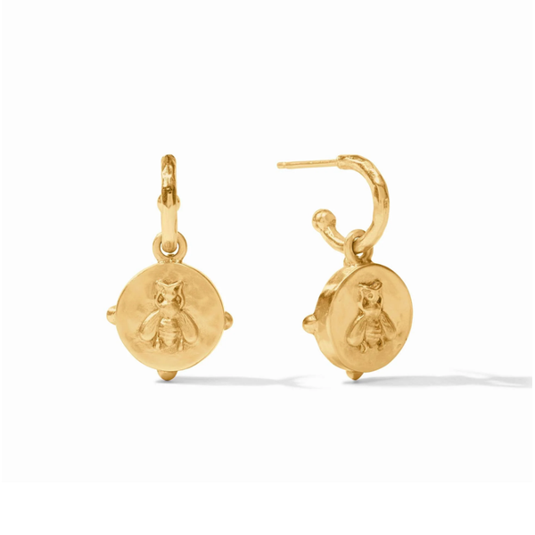 Julie Vos Honeybee Charm Earrings Image 2 Cornell's Jewelers Rochester, NY