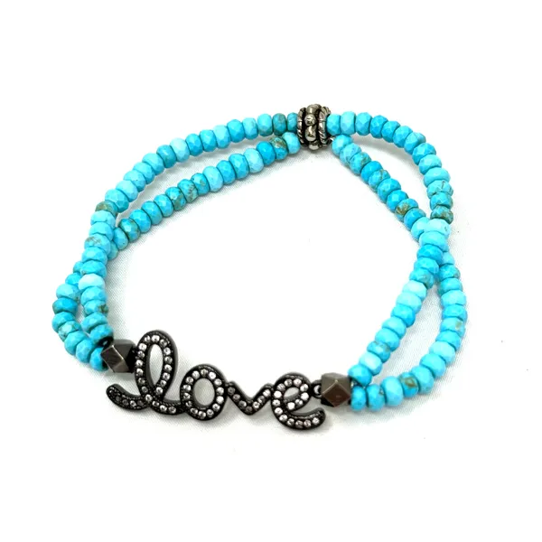 Dripping in Gems Double Strand Turquise Bracelet Cornell's Jewelers Rochester, NY