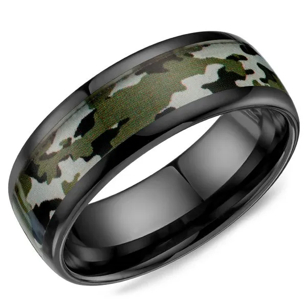 8mm Black Ceramic Wedding Band Cornell's Jewelers Rochester, NY