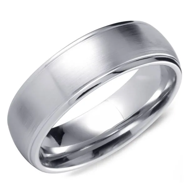 7mm Cobalt White Wedding Band Cornell's Jewelers Rochester, NY