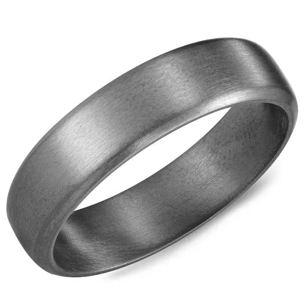 6mm Grey Tantalum Wedding Band Cornell's Jewelers Rochester, NY