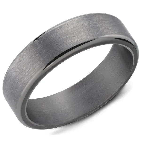 6mm Grey Tantalum Wedding Band Cornell's Jewelers Rochester, NY