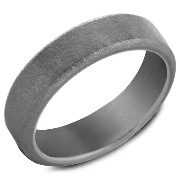 6mm Grey Tantalum Wedding Band Cornell's Jewelers Rochester, NY