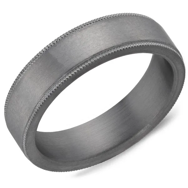 6mm Grey Tantalum Wedding Band Cornell's Jewelers Rochester, NY