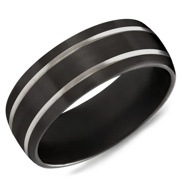 8mm Black Titanium Wedding Band Cornell's Jewelers Rochester, NY