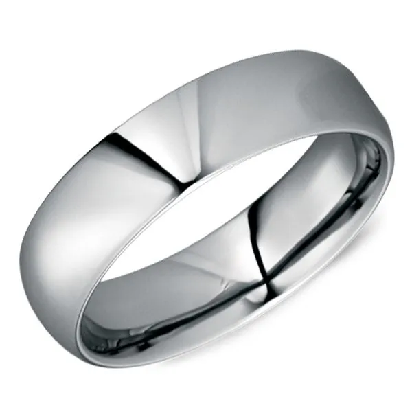 6mm Grey Tungsten Wedding Band Cornell's Jewelers Rochester, NY