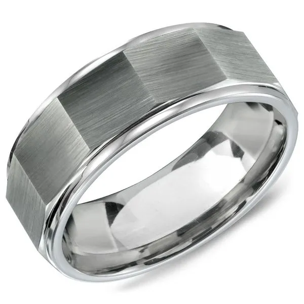 8mm Grey Tungsten Wedding Band Cornell's Jewelers Rochester, NY