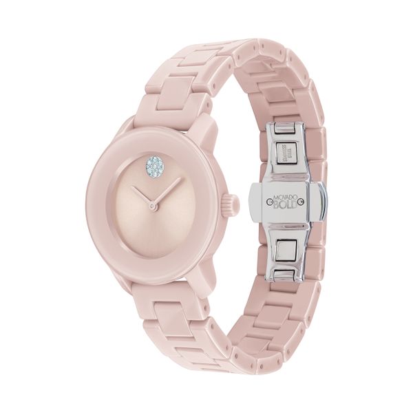 movado pink ceramic