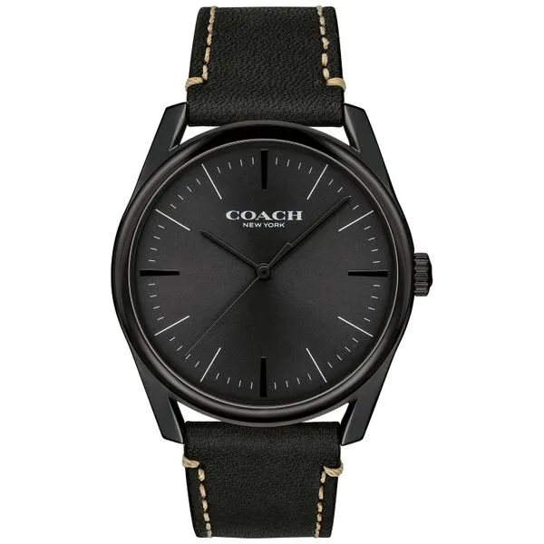 black men's coach watch