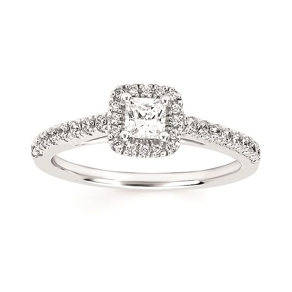 Princess Halo Engagement Ring Cravens & Lewis Jewelers Georgetown, KY