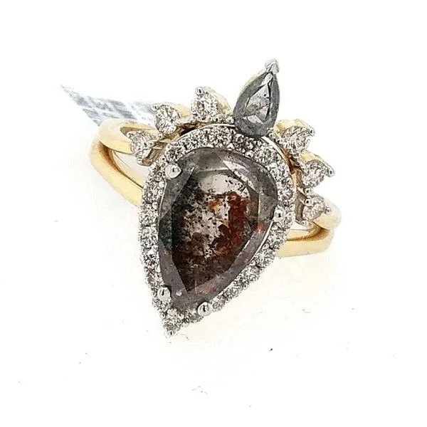 SALT AND PEPPER DIAMOND WEDDING SET Cravens & Lewis Jewelers Georgetown, KY