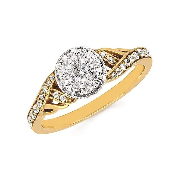 Cluster Engagement Ring Cravens & Lewis Jewelers Georgetown, KY