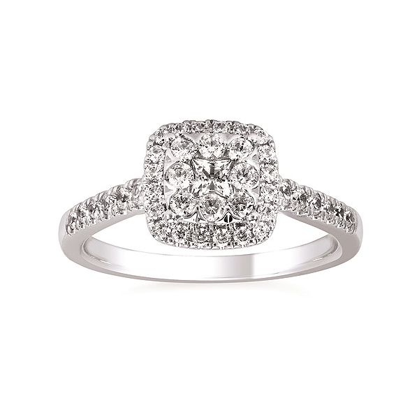 Cluster Engagement Ring Cravens & Lewis Jewelers Georgetown, KY