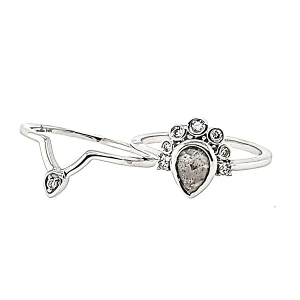 SALT AND PEPPER DIAMOND WEDDING SET Cravens & Lewis Jewelers Georgetown, KY