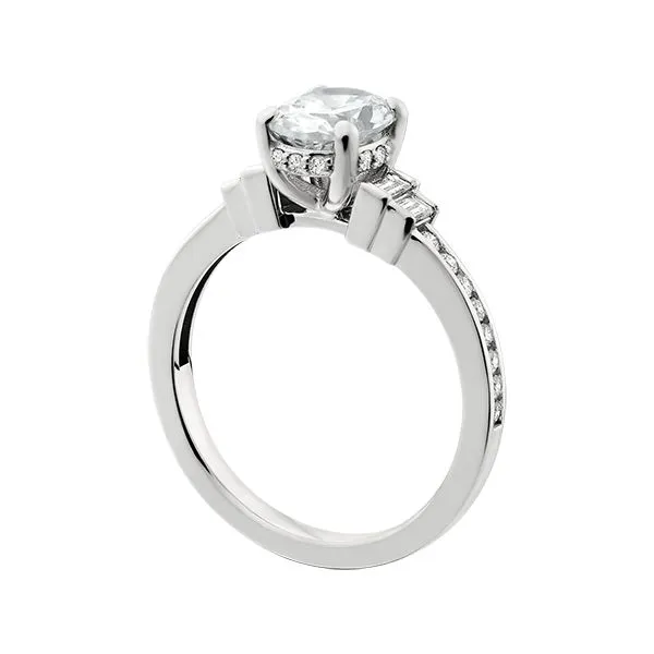Hidden Halo Engagement Semi Mount Image 2 Cravens & Lewis Jewelers Georgetown, KY