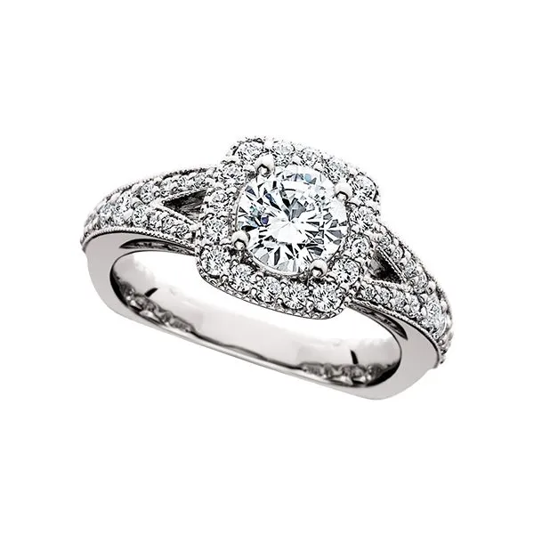 105-565---HALO SEMI MOUNT ENGAGEMENT Cravens & Lewis Jewelers Georgetown, KY