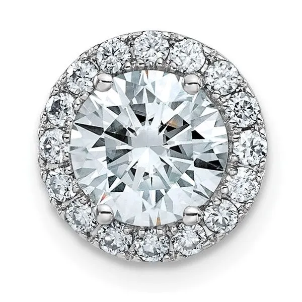Moissanite Halo Pendant Cravens & Lewis Jewelers Georgetown, KY