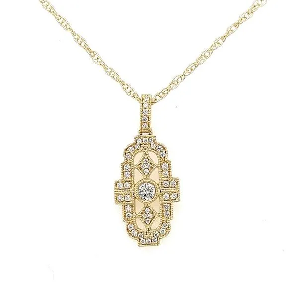 Art Deco Diamond Pendant Cravens & Lewis Jewelers Georgetown, KY