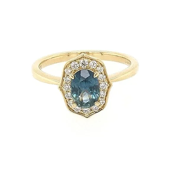 Montana Sapphire and Diamond Ring Cravens & Lewis Jewelers Georgetown, KY
