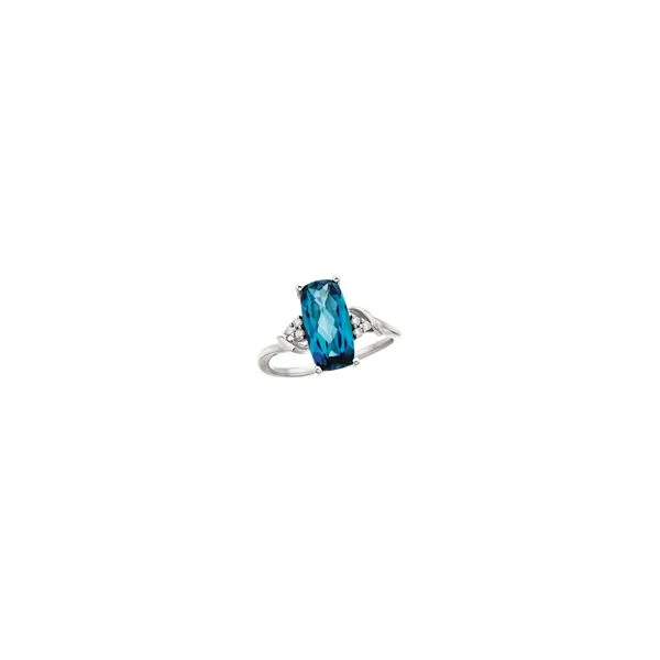 Blue Topaz and Diamond Ring Cravens & Lewis Jewelers Georgetown, KY
